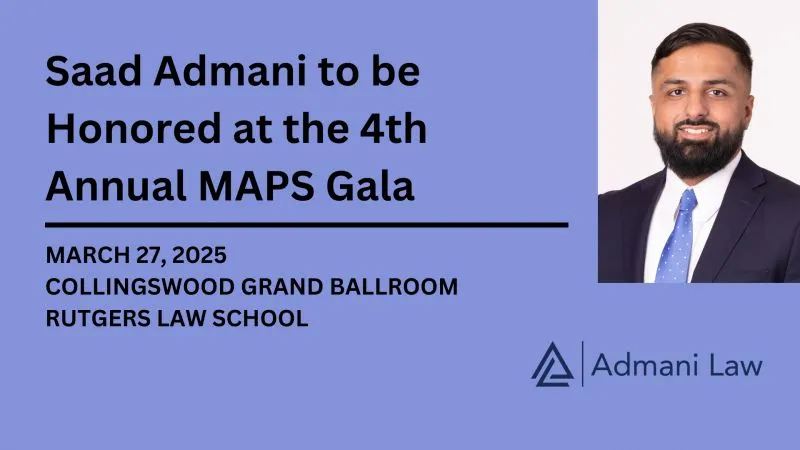 Saad Admani to be Honored at the 4th Annual MAPS Gala